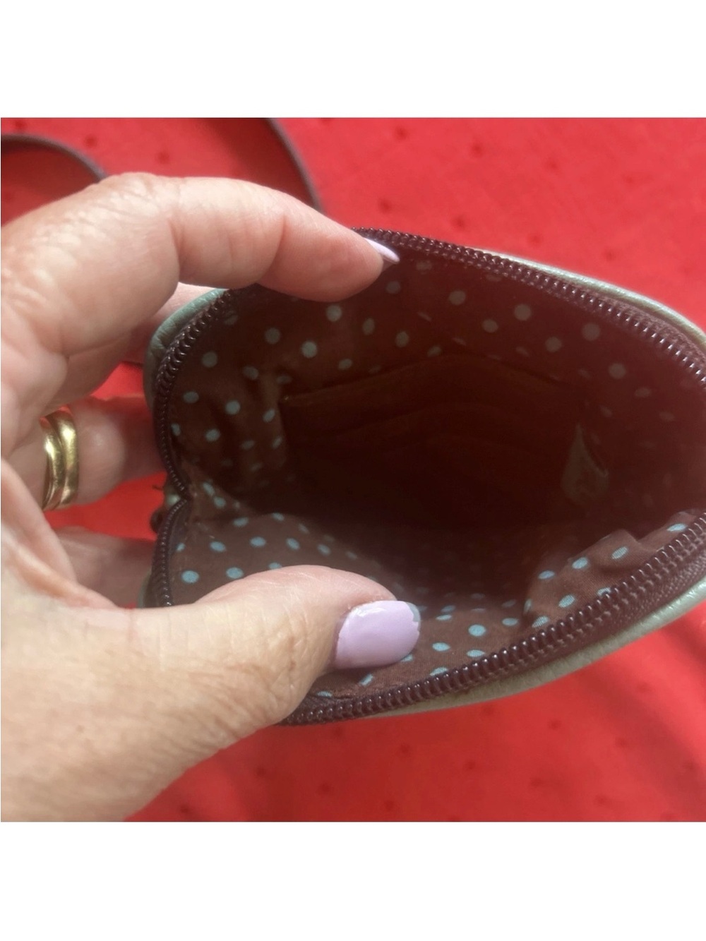 Chala Turtle Purse Mini Crossbody/Phone Bag Turquoise with purse charms - Picture 7 of 7